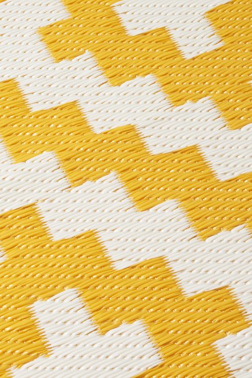 Aztec - Yellow & White (9' x 12') Foldable Rug