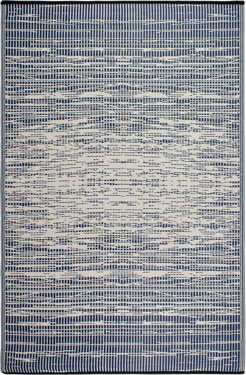 Brooklyn - Blue Abstract Outdoor Rug for Patio