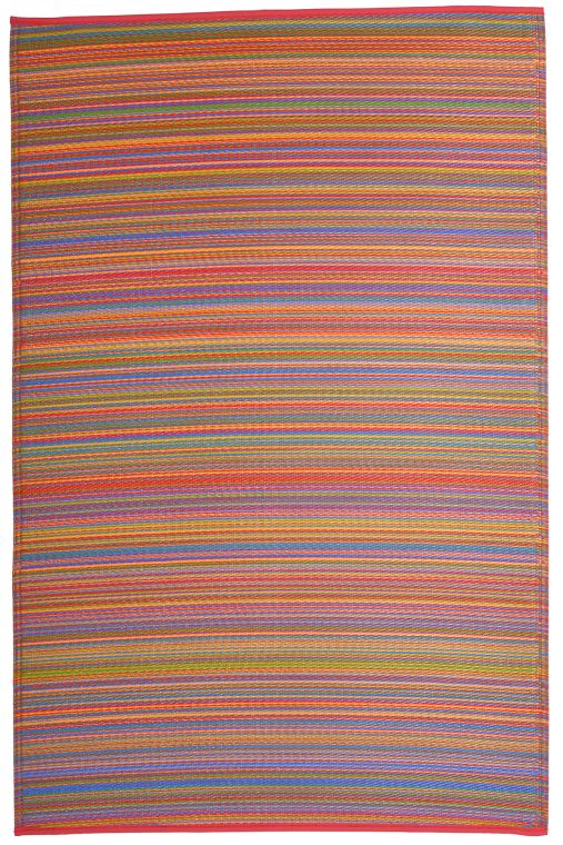 Cancun - Multicolor Striped Outdoor Rug for Patio