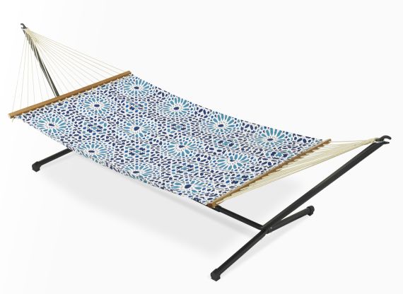 Mosaic Tile Farmhouse Recycled Polyester Hammock for Patio - (55