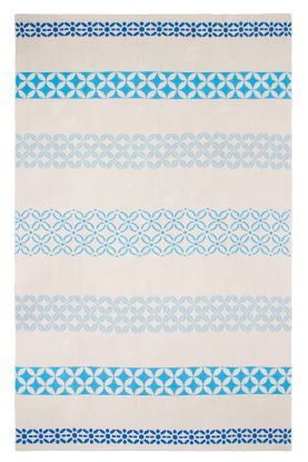Riverway - Blue Reversible Cotton Throw Blanket 50" x 70" FINAL SALE