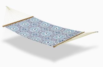Mosaic Tile Farmhouse Recycled Polyester Hammock for Patio - (55" x 82")