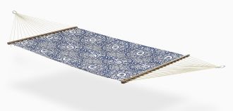 Spanish Tile Farmhouse Recycled Polyester Hammock for Patio - (55" x 82")