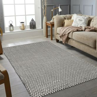 Asbury - Charcoal & White Rope Indoor/Outdoor Area Rug