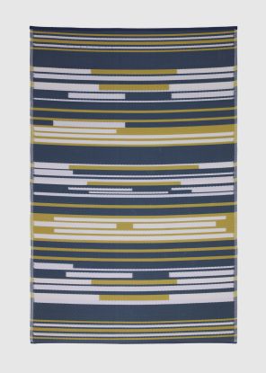 Lyon - Multi Striped Outdoor Rug for Patio FINAL SALE
