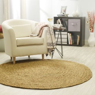 Buy vasac Handwoven Natural Jute Braided Carpet Mats, Reversible Floor  Covering Carpets Rug Mat