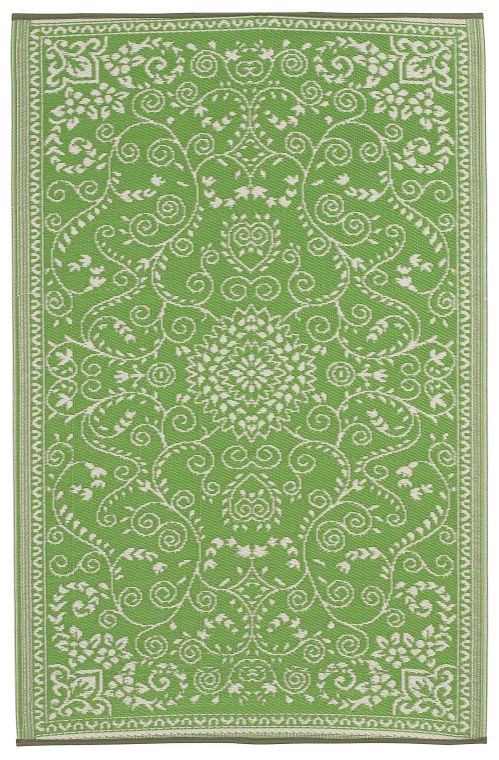 Fab Habitat Tropical Botanical Outdoor Rug - Waterproof, Fade Resistant, Reversible - Recycled Plastic - Patio Porch Balcony - - 6x9 ft